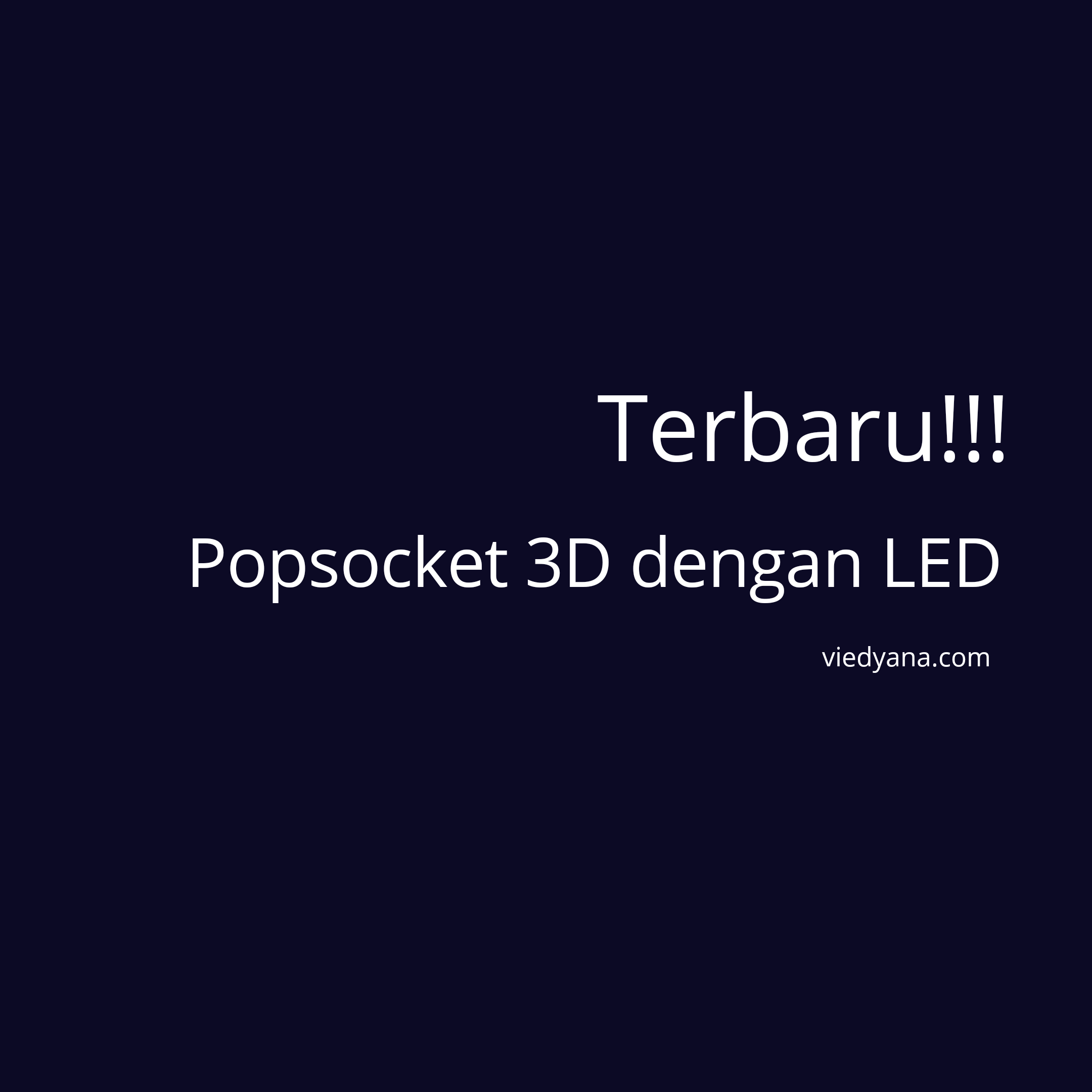 Terbaru!!! Popsocket 3D dengan LED